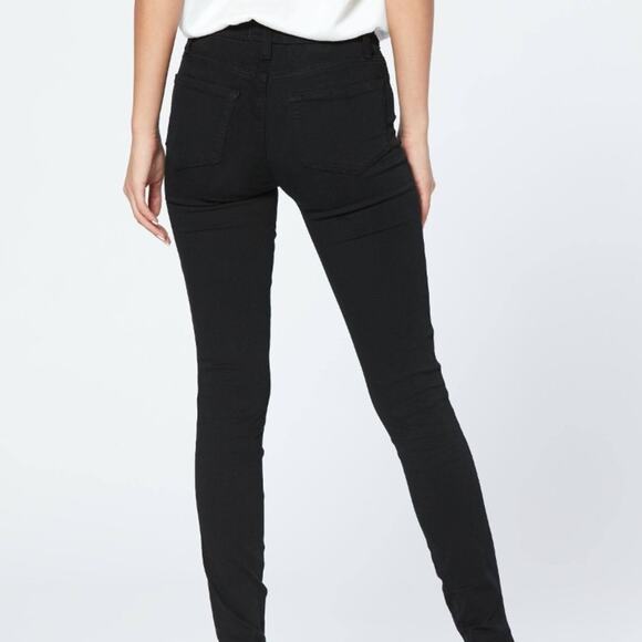PAIGE x Anthropologie Black High-Rise Hexton Skinny Jeans - Picture 13 of 16